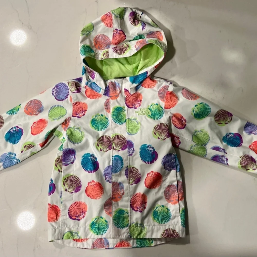 The Northface 2T toddler rain jacket.